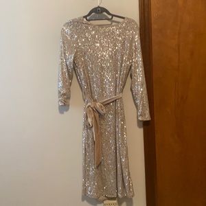 COPY - MIDI length sequin shift dress. NWT